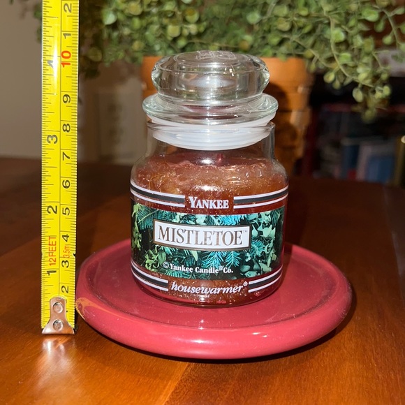 Yankee Candle Accents Yankee Candle Black Band Red Mistletoe Small